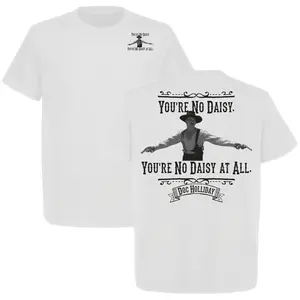 180g[100%cotton]Daisy Doc Holliday Tombstone T-Shirt, Tombstone Shirt, For Old West & Cowboy Culture Lovers, Full Color, Full Size
