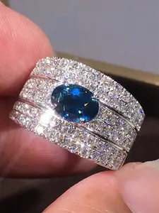 1 PC Elegant Cubic Zirconia Ring For Women For Wedding Engagement Anniversary Party Jewelry Valentine's Day Gift Wedding Rings