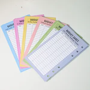 48 A6 Savings Challenge Cards, 100 Day Budget Challenge Money Saving Card Set, Financial Organizer, Receipt Tracker for Home Office Business