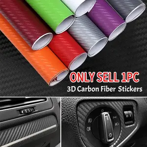 3D Carbon Fiber Car Sticker, Car DIY Styling Vinyl Colorful Decal, Car Exterior Interior Protective Film, Car Accessories, Car Decals For Cars, Stickers For Cars, Car Window Sticker