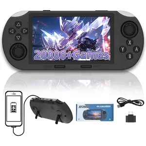 SF3000 retro handheld console, over 20,000 games, 4.5-inch IPS high-definition screen retro handheld console, dual-core processor, connect to TV, 3000mAh, arcade games, adventure games, holiday gifts, presents