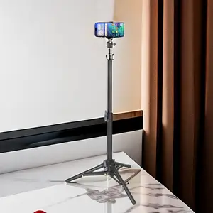 23-Inch Desktop Tripod Stand with Phone Holder & Cloud Base, Mobile Selfie Live Streaming Equipment, Phone Accessories for Desk Setup, Smartphone Accessories