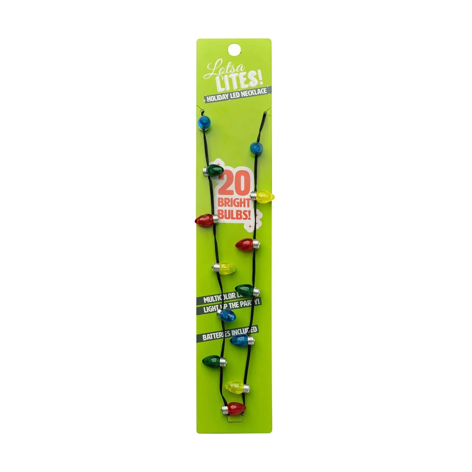 Lotsa Lites! LED Light Bulb Holiday Necklace
