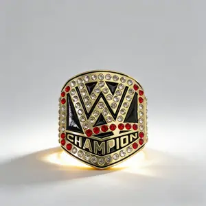 Classic Wrestling Championship Fan Ring | Premium Steel | Gift Box | US Size 11.5 | Collectible Jewelry