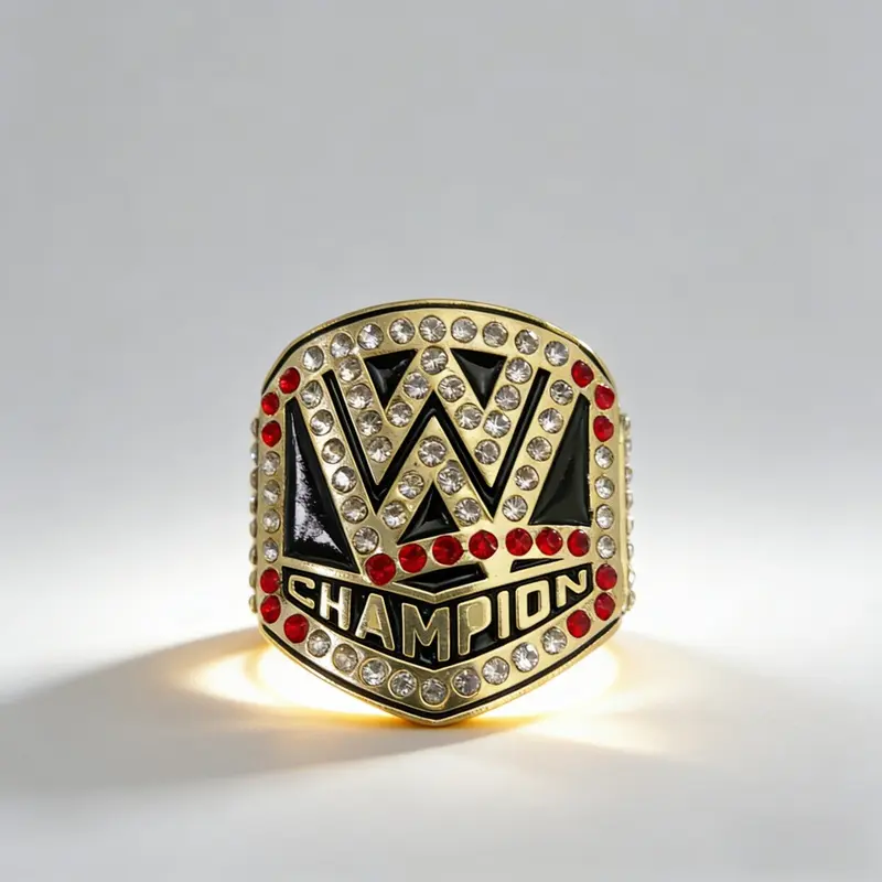 Classic Wrestling Championship Fan Ring | Premium Steel | Gift Box | US Size 11.5 | Collectible Jewelry
