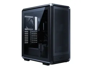 Cooler Master MasterFrame 500 Mesh Black FreeForm 2.0 Modular Platform Open-Air ATX Mid-Tower Case, Aluminum Frame, Dual 200mm Fans, 390mm GPU Max, 360mm AIO Max, Type C, Tempered Glass