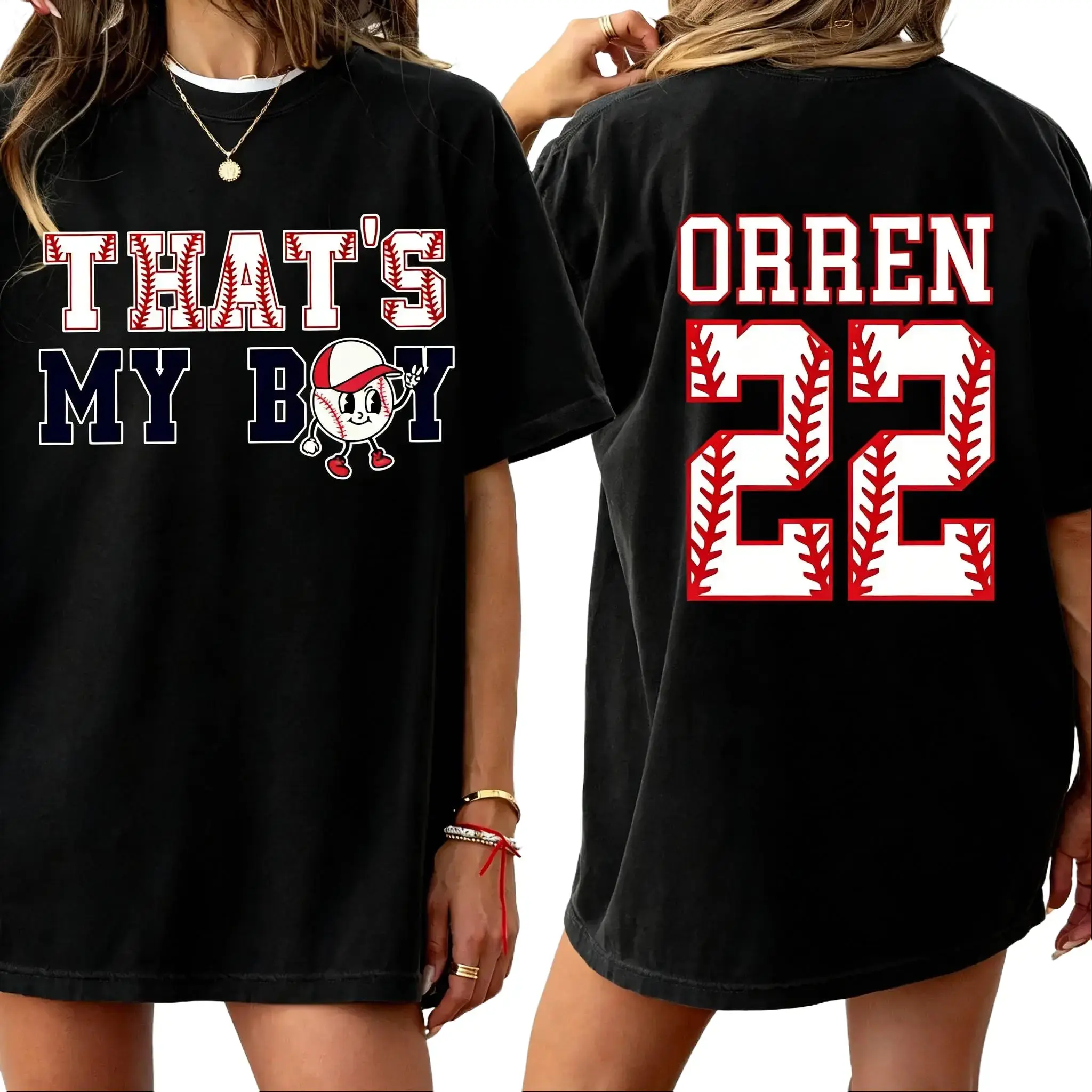 Thats My Boy number BASEBALL SHIRT, Baseball Mom shirt CASUAL  T-SHIRT FOR MOMS Fabric Top Womenswear Garment Printed Underwear Lady,Street,shop