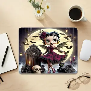 2pc Betty Boop Printed Mouse Pad, Skeleton Cartoon Desk Mat, Retro Gaming Mousepad, Cute Flapper Girl Aesthetic Office Decor, Custom Personalized Gift for Women, Collector Desk Accessories, Coworker Birthday Present outdoorfun