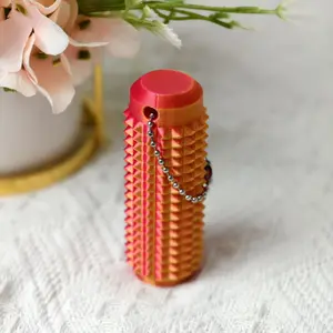 Little Ouchies Fidget, Portable StimTool, Pocket Mini Fidget Toy, Pain Stim Fidget, 3D Printed VentingKey Pendant, Spiky Grippie StimKeychain for Anxiety Relief Easter Giftsfor Kid