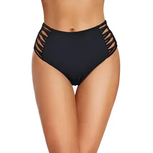 Holipick Women High Waisted Bikini Bottoms Tummy Control Swimsuit Bottoms Strappy Swim Bottom  SwimWeek  summervibes