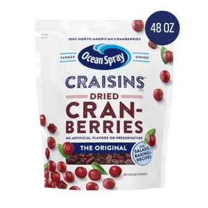 Ocean Spray Craisins, Original Dried Cranberries, 48 oz Dry Snack Fruit