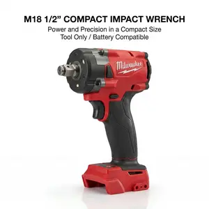 Milwaukee M18 FIW212 18V 1/2 Inch Impact Wrench For Auto Repair And Equipment Maintenance Power Tool 300Nm Torque Four Mode Speed Control professional