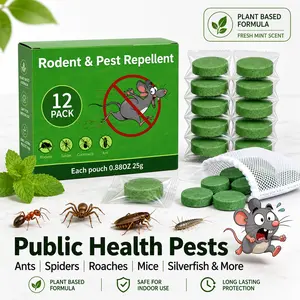 12/28pcs Mouse & Rat Repellent Balls for Warehouse & Grain Storage, Peppermint Lemon Oil Mice Rat Deterrent, Indoor Outdoor Pest Control for Home, Kitchen, Garage, Basement, Pantry, Barn, Spider Termite Repellent, Safe for Pets & Kids, 30 Days Effective