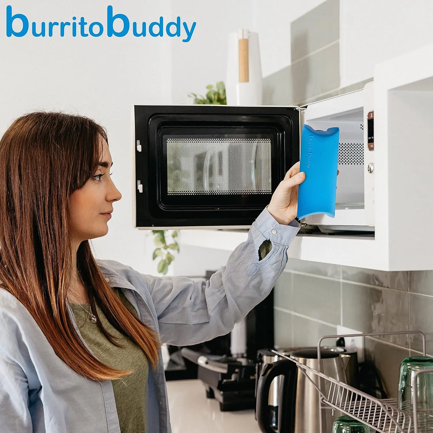 Burrito Buddy Silicone Cookware - Burrito Warmer - Heating Sleeve for Frozen Burritos - Burrito Heater - No Waste - BPA Free - Dishwasher Safe