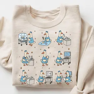 NICU Nurse Silly Goose Sweatshirt, Neonatal Nurse RN Gift, Nursing Graduation Sweater, Gift For Her
