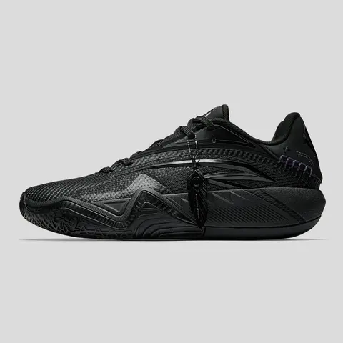 [ANTA Grand Opening] ANTA MEN KAI 3 Triple Black Basketball Shoes Nitrogen Cushioning and TPU Sidewall Support for Quick Cuts, Court Practice and Game Day Kyrie Irving Brand Day