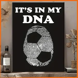 1PC 2D Decorative painting - Canvas painting - Soccer is in my DNA - cheap room decor - kitchen decor - pictures - fall decorations clearance - pictures wall decor -posters - fall decorfall decor -room decor