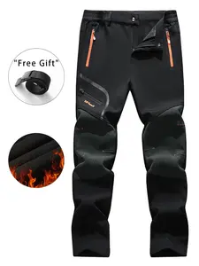Men's Outdoor Casual Pants, Waterproof & Windproof Pants with Belt, Multi-functional Pants for Various Activities