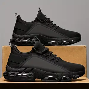 Men's Lightweight Breathable LowTop Running Shoes BlueBlack Mesh PVC Sole LaceUp Training Footwear for Outdoor Workouts and Casual Wear