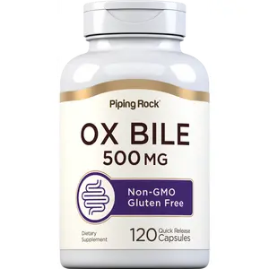 Piping Rock Ox Bile Supplement 500mg | 120 Capsules | Digestive Enzyme | Non-GMO, Gluten Free