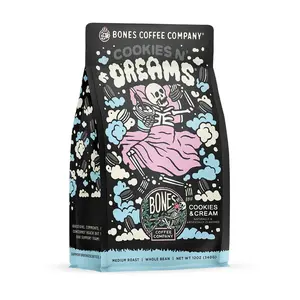 Bones Coffee Company | Cookies N' Dreams Cookies and Cream Flavored Coffee 12oz Medium Roast Arabica
