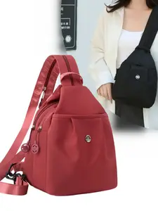 Women's Multifunctional 3-in-1 Convertible Bag - Small Backpack, Crossbody Shoulder Bag & Chest Fanny Pack, Lightweight Nylon Purse, Fashionable Crossbody Bag, Adjustable Strap Bag for Travel, Hiking, Festivals, Gift for Her