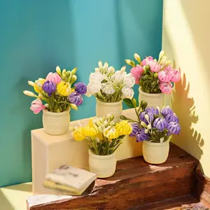 Miniature Daisy Plant Decorations, DIY Handmade Creative Accessories, Dollhouse Living Room Bedroom Floral Ornaments, Micro Scene Photography Props, Decorative Flowers, Artificial Plants