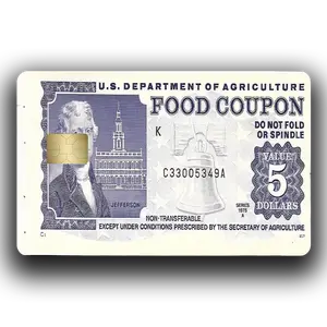 5 food stamp coupon for debit card sticker