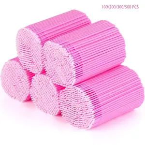 ✨ 2mm Precision Disposable Mini Micro Swabs｜100–500 Pcs Available – Ideal for Eyelash Extensions, Eyebrows, Eyeliner, Lip Touch-Ups, Cleansing, Removing Excess Makeup & Nail Polish – Professional Makeup Tool