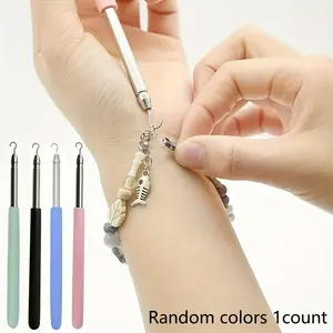 Fashion Stainless Steel Quick-Release Jewelry Bracelet and Necklace Hook Tool, Easy Wear Wrist Fixed Accessory, Small Auxiliary Rod