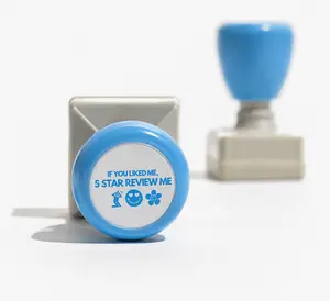 "If You Liked Me, 5 Star Review Me" Stamp Sticker Custom Stickerless