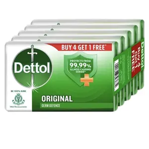 Dettol Original Antibacterial Soap 100g (Pack of 6), for Personal Care and Nail Care - Comfort Body Care Body Wash Skin Repair Daily Cleansing