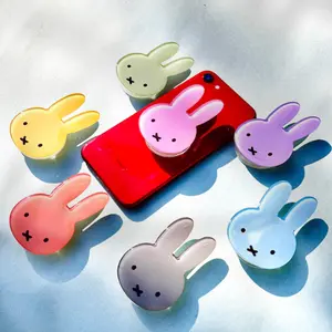 Bunny Rabbit Phone Grip Accessory Pastel Colors  Charm Kindle Stand, Accessory, Holder, Kawaii Animal Cute