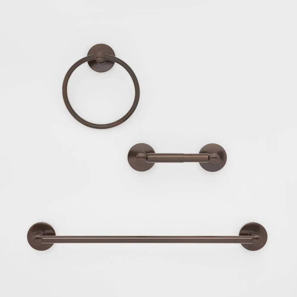 Threshold 3-Piece Bath Hardware Set Metal Painted