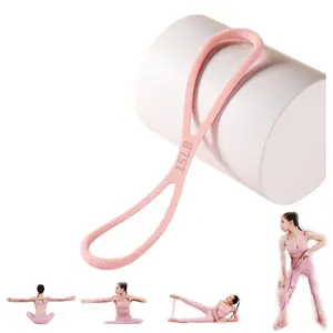 Resistance Silicone Tension Band with Handles for Women/Men, Fitness Band for Arm/Back/Chest/Shoulder/Legs/Yoga Stretching Exercise, Suitable for Home/Gym Workout