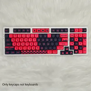 Sweetheart Theme Mechanical Keyboard Keycap Set, Pbt Material, Compatible with 61/68/75/84/87/89/96/98/100/104/108 Layout, Gaming Items