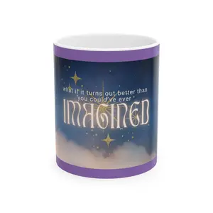 Inspirational Ceramic Mug | Motivational Coffee Cup | Gift for Dreamers | Personalized Tea Mug | Unique Home Decor | Empowering Quote Mug