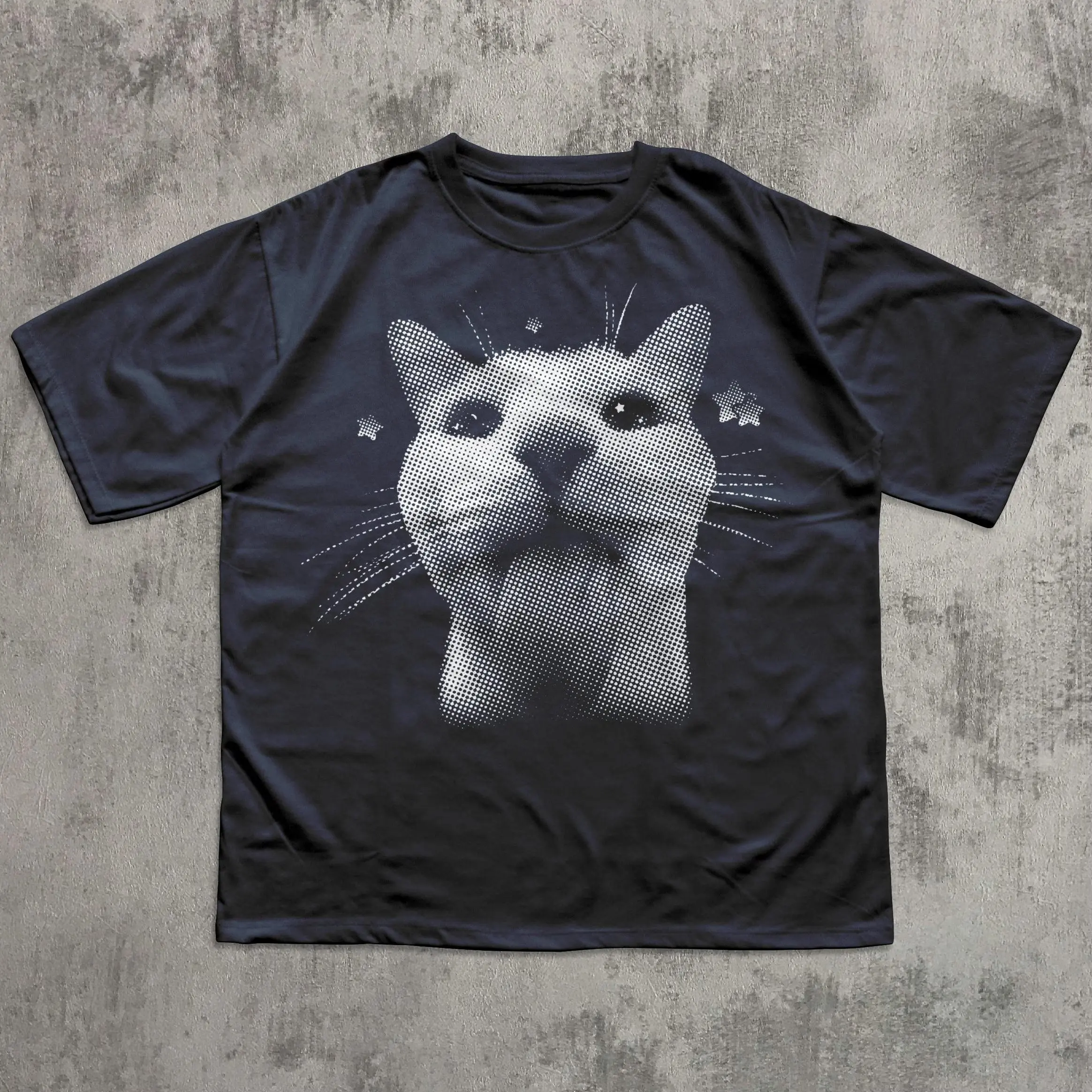 Y2k Retro Freaky Cat T-shirt, Vintage Graphic Tee, Silly Cats Shirt, Comfort Colors, Gag Gifts, Trendy Tees, 2000s Tshirt, 90s Clothes