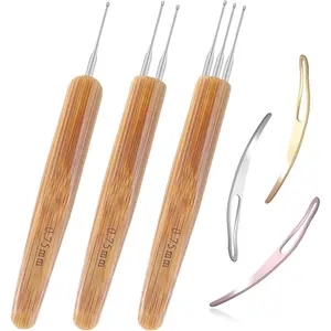 6 count Dreadlock Crochet Hooks for Hair, Durable 0.75mm Dreadlock Crochet  with Interlocking Tool for Locs, Excellent for Maintaining Real Dread Loc