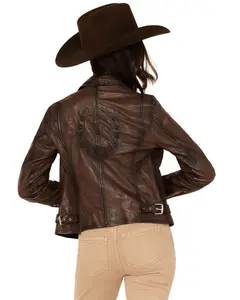 Mauritius Leather Women's Women'S Boot Barn Lucky Horseshoe Jacket - Lucky Rf