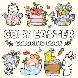 Cozy Easter Coloring Book: Featuring Easter and Spring Themed Designs for Adults, Teens, and Kids (easter basket stuffers for kids, teens and adults)
