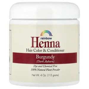 Rainbow Research Henna, Hair Color and Conditioner, Burgundy (Dark Auburn), 4 oz (113 g)