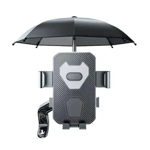 Motorcycle bike phone stand with umbrella holder Waterproof sunshade phone stand Mini umbrella bike stand motorcycle phone mount cell phone mount