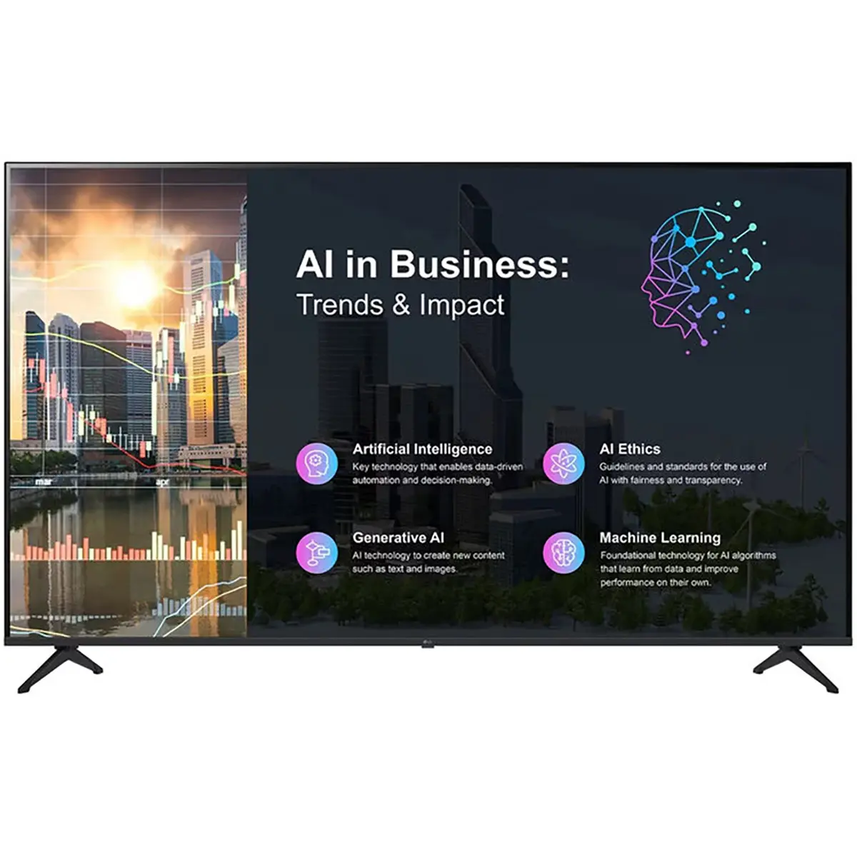 LG PK640S 75" 16:9 4K Ultra HD HDR Commercial LED Digital Signage TV