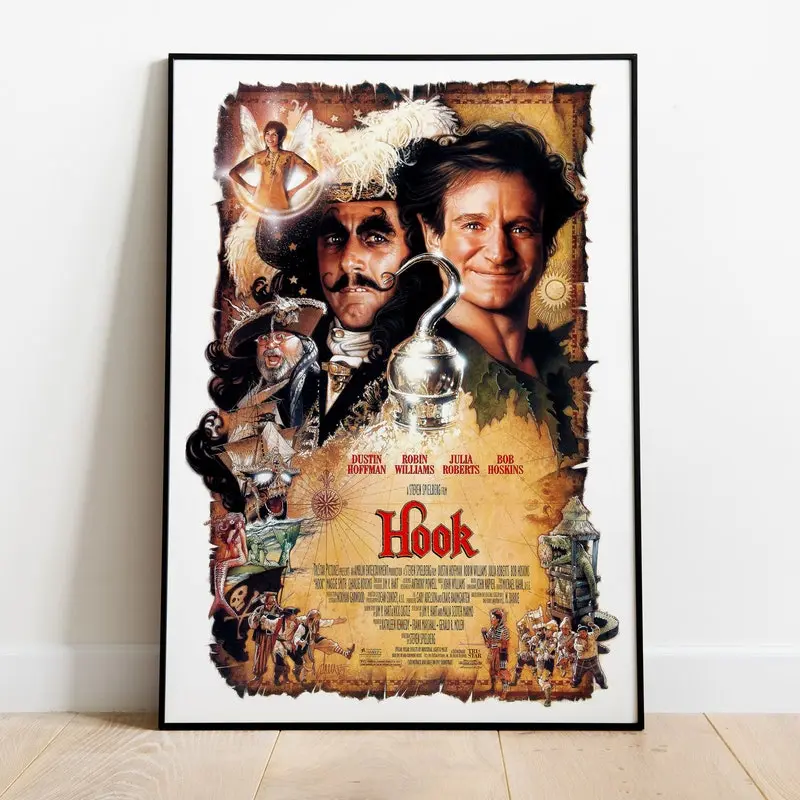 Hook, Steven Spielberg, Robin Williams, 1991 - High Quality Movie Poster