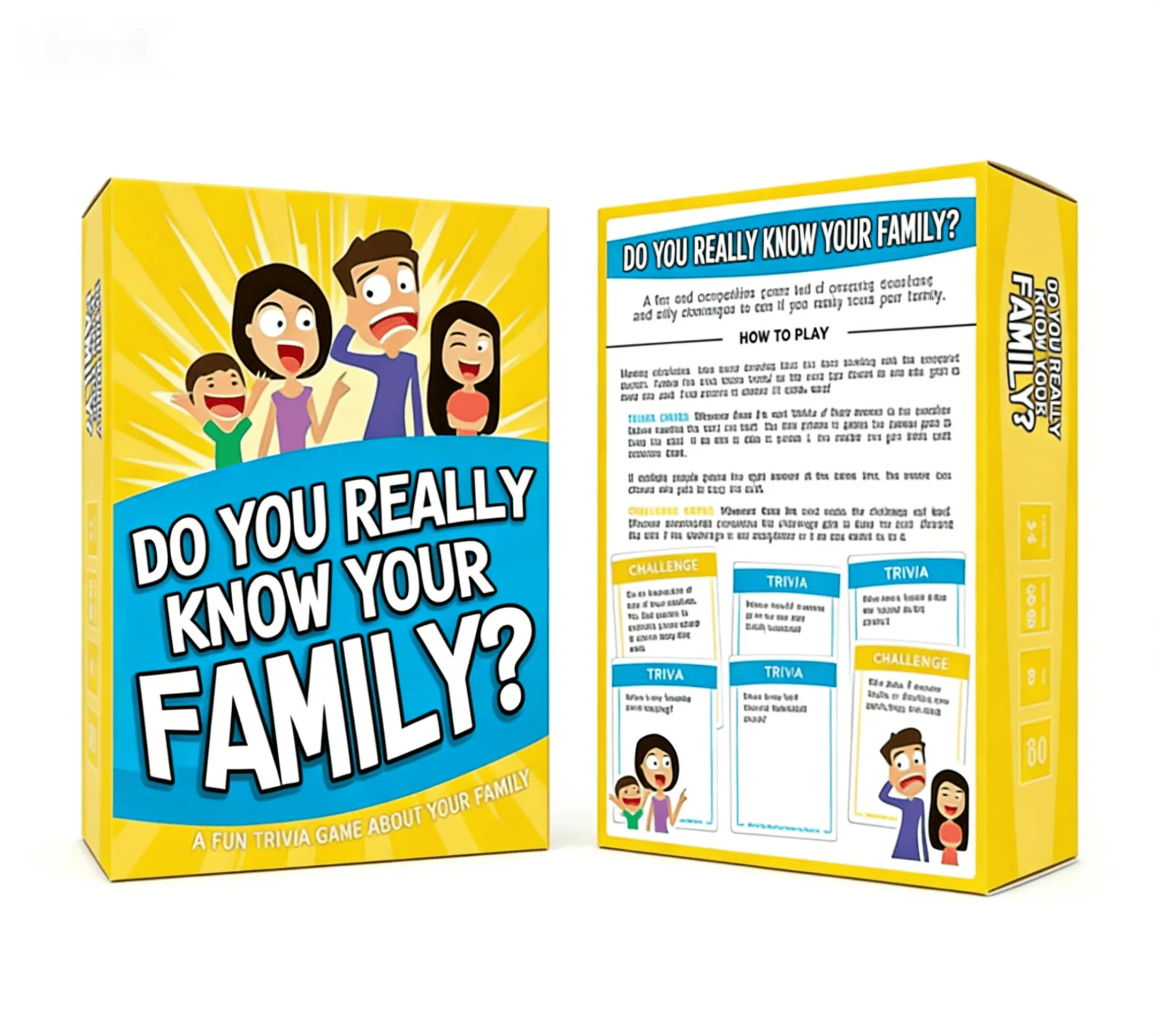Do You Really Know Your Family? A Fun Family Game Filled with Conversation 200 Trivia & Silly Challenge Cards