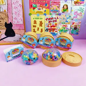 [2026 Viral] Mystery SparkleBao Squishy Dumpling - Gold Bead Glitter Steamed Bun Stress Relief Fidget Toy
