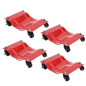 Garvee Upgraded Heavy Duty Vehicle Wheel Dolly, Four Pack Portable Car Moving Cart, High Load Capacity Dolly for Multiple Vehicles
