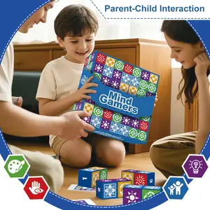 Fun Logic Board Game, Mind Gamers Spatial Matching Game, Kids Memory Focus Training, Family Party Card Toy, Halloween Christmas Birthday Gift Set, Family Board Games, Tabletop Games