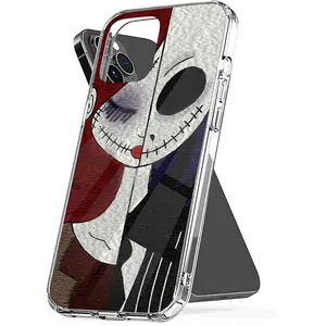 Phone Case Jack Accessories Sally Cover Shockproof TPU Transparent Compatible with iPhone SE 7 8 X XR 11 12 13 14 15 16 Plus Mini Pro Max Samsung Galaxy Note S9 S10 S20 S21 Ultra Plus Cellphone Protective